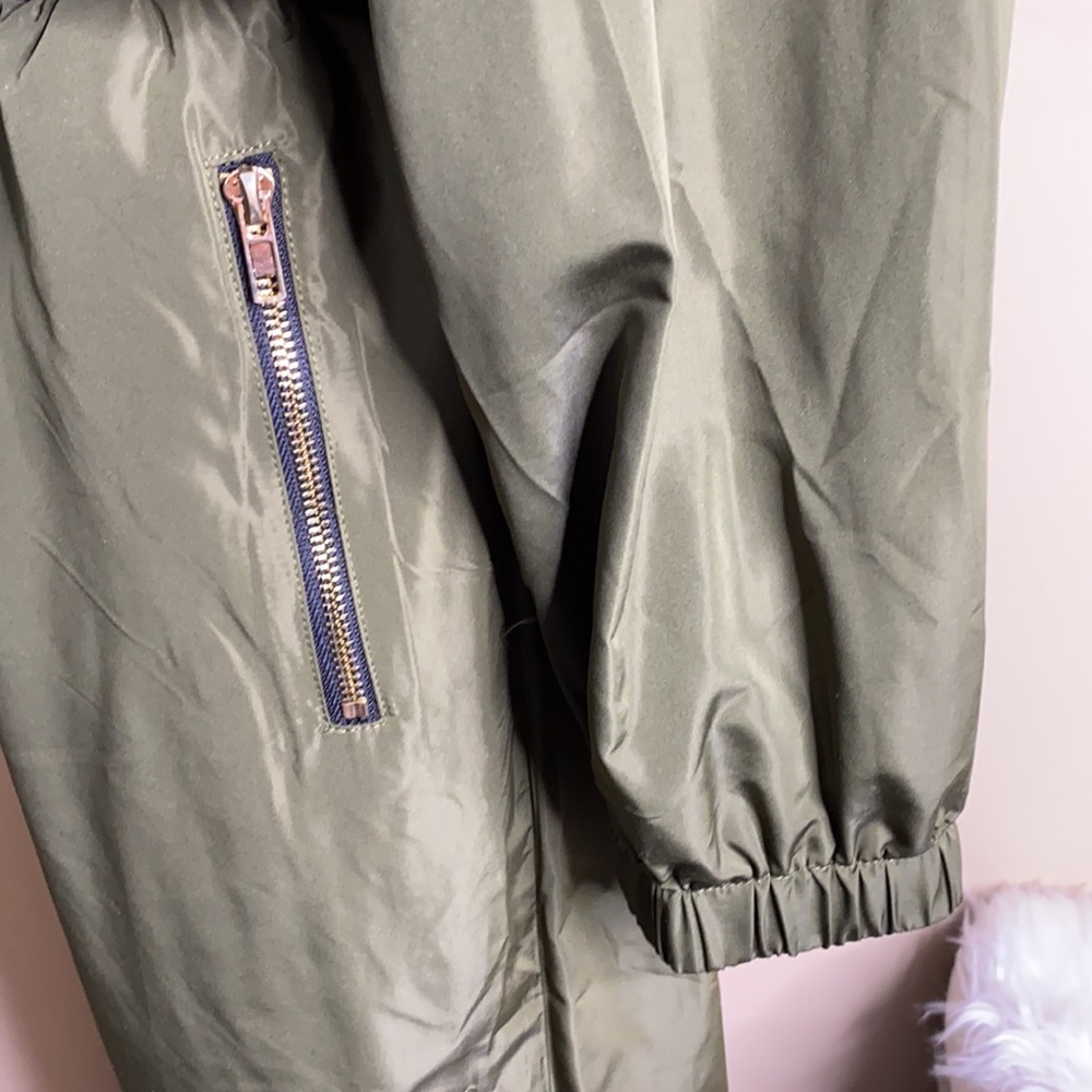 Camouflage Khaki Green Mesh Jogger Set - Picture 15 of 16